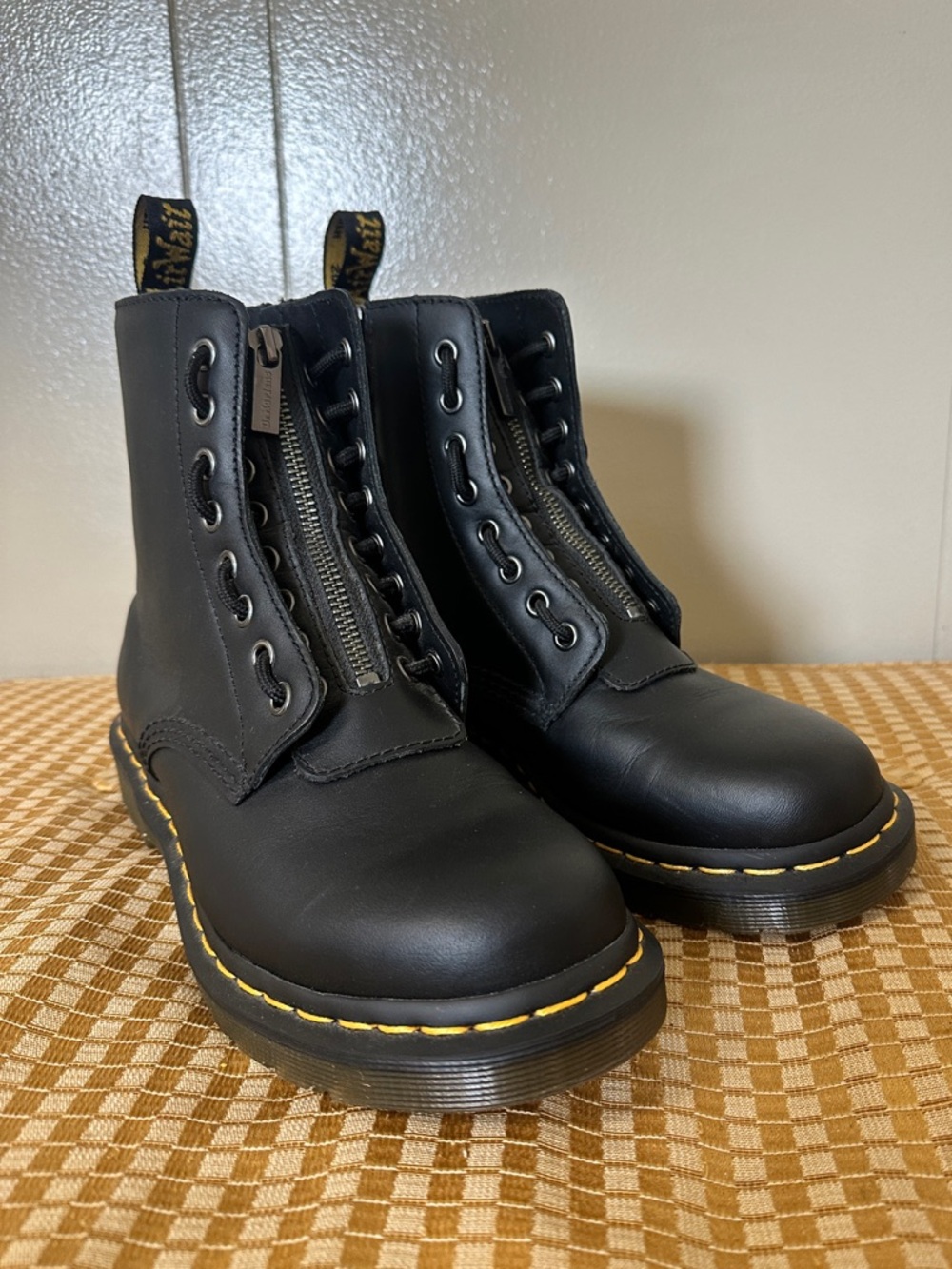 Dr. Martens 1460 Women’s Double Zip Leather Lace-Up Boots